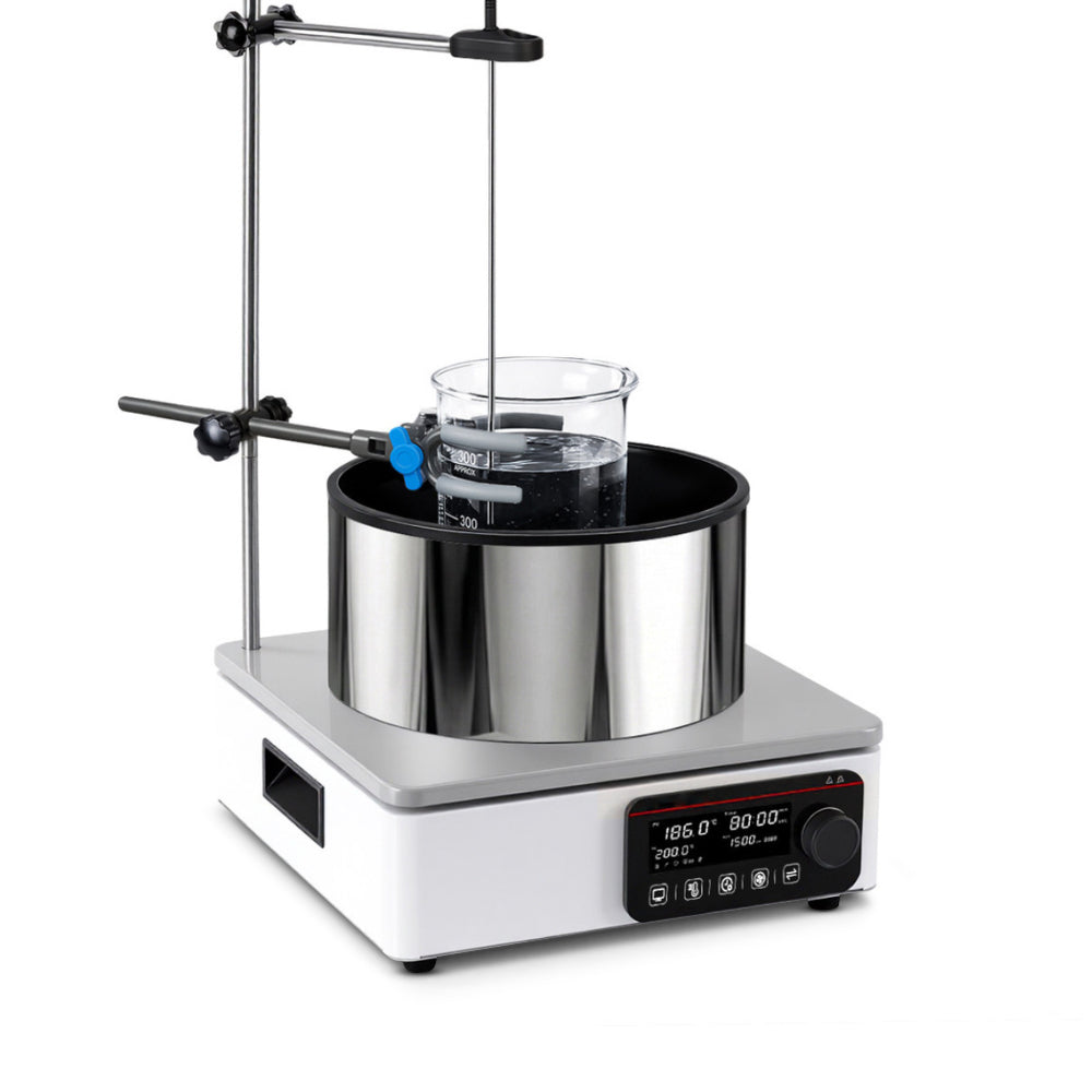 Novara™ PTFE-Lined Oil Bath Magnetic Stirrer with PID Temperature Control | Pro Series